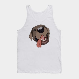 Brown Labrador Tank Top